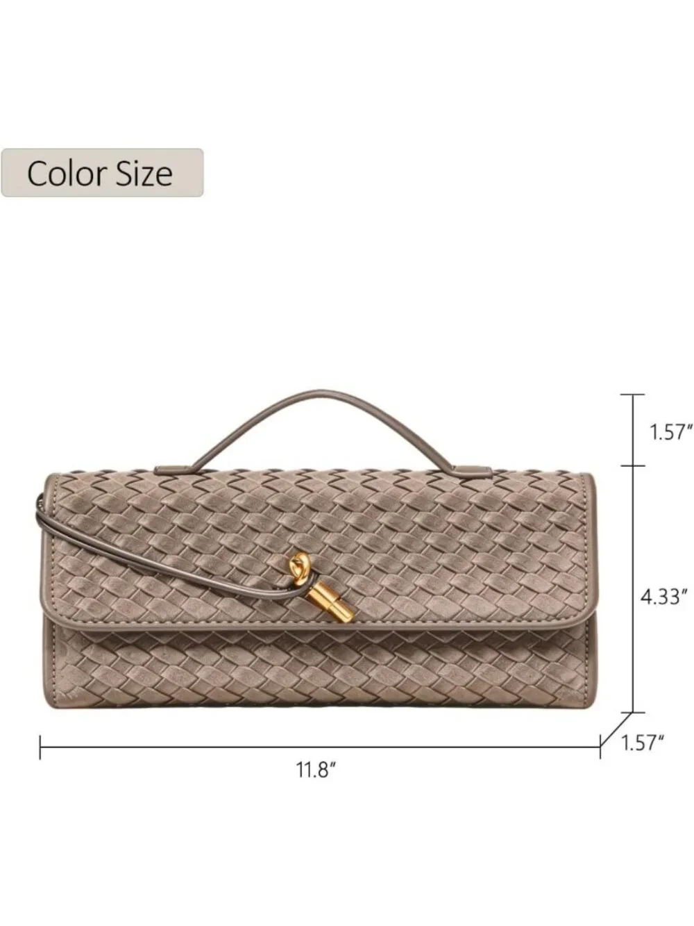 Trendy Suede Woven Handbag for Women | Evening Shoulder Bag & Casual Clutch